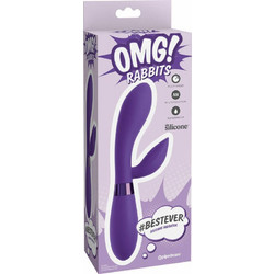 Pipedream Omg! Rabbits Bestever Silicone Δονητής Rabbit 21cm Μωβ