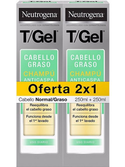 Neutrogena T/Gel Anti Dandruff Σαμπουάν κατά της Πιτυρίδας 2x250ml