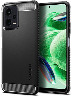 Spigen Rugged Armor Back Cover Matte Black (Xiaomi Redmi Note 12 5G / Poco X5 5G)