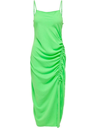 Only Mette Midi Καλοκαιρινό Φόρεμα για Γάμο / Βάπτιση Lime 15293493