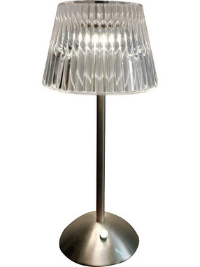 InLight 3037 Πορτατίφ Αφής LED με Μπαταρία Διαφανές Ασημί Φ15xΥ20.5cm