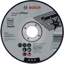 BOSCH - Pro Δίσκος Κοπής Ιnox 125x1.0mm (2608603171)