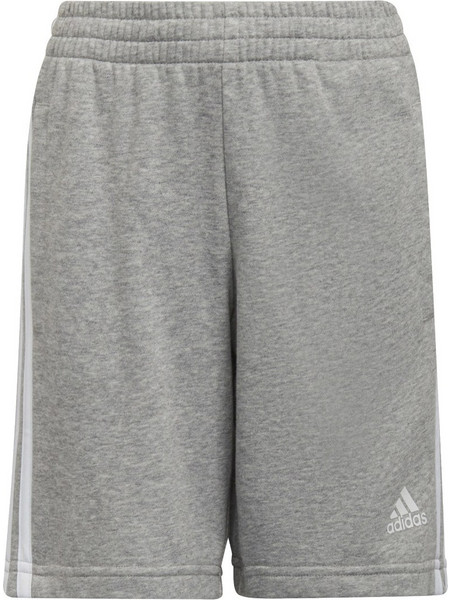 Adidas Essentials Αθλητική Παιδική Βερμούδα Γκρι 3-Stripes HF1901