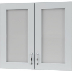 Άνω Πορτάκια-Τζάμι Modest Γκρι 80x71.3x1.6cm GR-F52