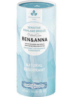 Ben & Anna Sensitive Highland Breeze Φυσικό Αποσμητικό Stick Χωρίς Αλουμίνιο 40gr