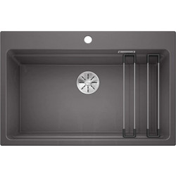 Blanco Etagon 8 Ένθετος Νεροχύτης Γρανίτη Rock Grey 78x51cm