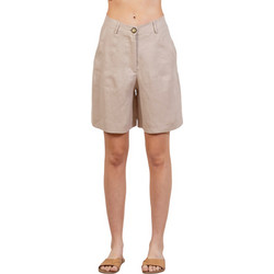 AGGEL Γυναικείο Σορτς Chino Μπεζ SS34274F