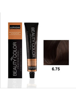 Lorvenn Beauty Color 6.75 Παλίσσανδρος Μόνιμη Βαφή Μαλλιών 70ml