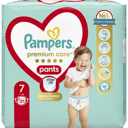 Pampers Premium Pants Πάνες Βρακάκι No7 17kg+ 27τμχ