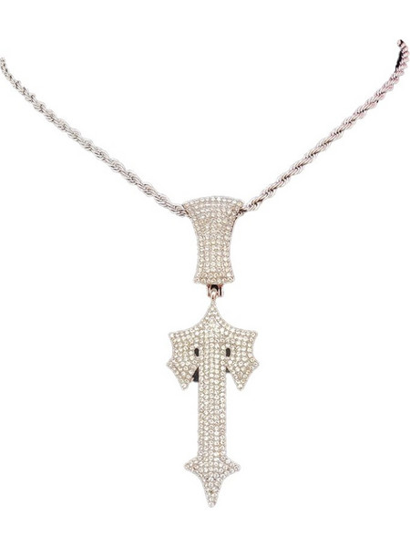 Trap Style T - Cross 005T, Κολιέ, Μεταλλικό, Αλυσίδα 20 inch Trap Style, Ασημί