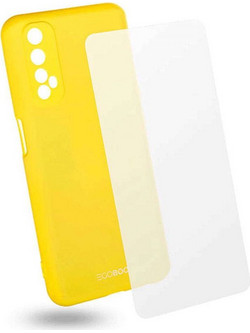 Θήκη Για Realme 7 & Γυαλί Προστασίας (Σετ 2Τμχ) R7TPULIMEGL Yellow Puro