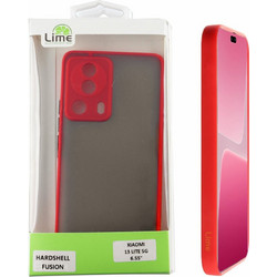 Lime Θηκη Xiaomi 13 Lite 5G 6.55'' Hardshell Fusion Full Camera Protection Red With Black KEYS