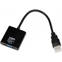 iBox IAHV01 video cable adapter HDMI Type A (Standard) VGA (D-Sub) Black
