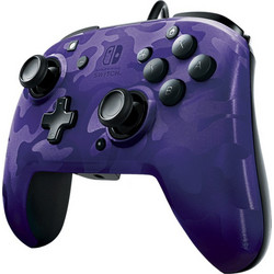 PDP Faceoff Deluxe+ Wired Controller Switch Camo Purple