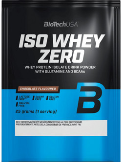Biotech USA ISO Whey Zero Chocolate Πρωτεΐνη Ορού Γάλακτος Γράμμωσης Χωρίς Λακτόζη & Γλουτένη 25gr