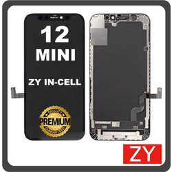 For Apple iPhone 12 Mini (A2399) ZY In-Cell LCD Οθόνη + Touch Screen Digitizer Black