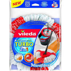 Vileda Turbo 2in1 Κεφαλή συστήματος ξεσκονίσματος Κόκκινο, Λευκός (Άσπρος)