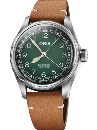 Oris Ανδρικό Ρολόι Αυτόματο με Καφέ Δερμάτινο Λουράκι 0175477794067-SET