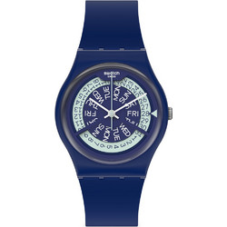 Swatch N-Igma Ανδρικό Ρολόι με Μπλε Καουτσούκ Λουράκι GN727