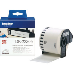 Brother DK-22205 ταινία κατασκευής ετικετών Μαύρο σε λευκό(άσπρο)