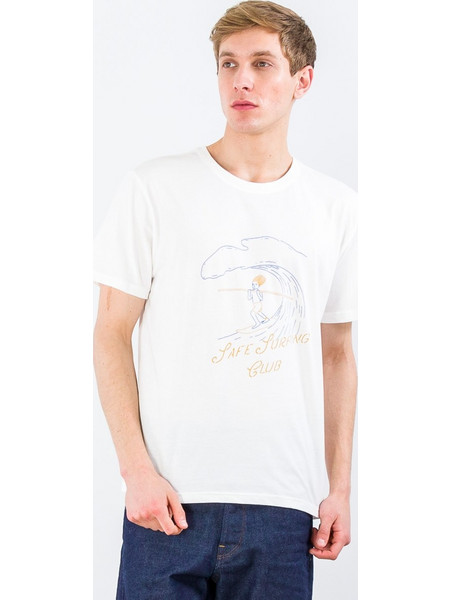 The Art Of Scribble Safe Surfing Club T-Shirt (SSAJ-TS-22-Ivory)