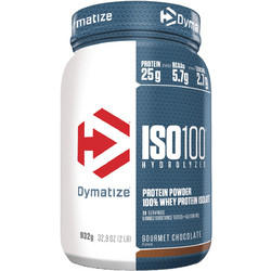 Dymatize ISO100 Hydrolyzed Gourmet Chocolate Πρωτεΐνη Ορού Γάλακτος Γράμμωσης Χωρίς Λακτόζη 932gr