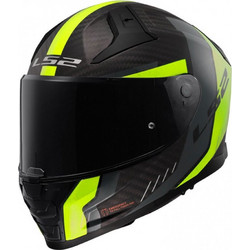 LS2 FF811 Vector II Carbon Grid Matt Yellow Κράνος Μηχανής