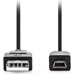 Καλώδιο NEDIS USB High-Speed A αρσ. - Mini USB 5-pin αρσ. με μήκος 3m σε μαύρο χρώμα - 233-2561