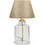 HomeMarkt HM7583.03 Πορτατίφ Ε27 Χρυσό Διαφανές Φ22xΥ30cm