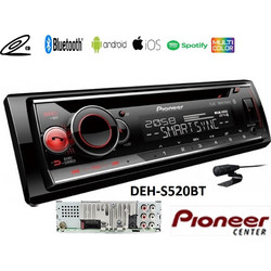 Pioneer DEH-S520BT Ηχοσύστημα Αυτοκινήτου Ράδιο CD 1DIN με USB & Bluetooth