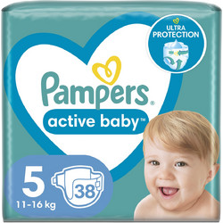 Pampers Active Baby No5 11-16Kg 38τμχ