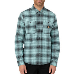 Dickies Evansville Ponderosa Ανδρικό Πουκάμισο Καρό Μακρυμάνικο Τιρκουάζ