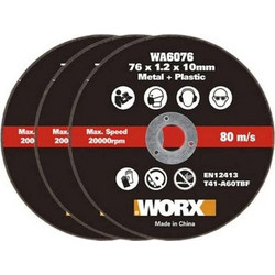Worx Δίσκοι κοπής Mini 76 mm (3 τεμάχια)