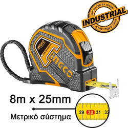 Μετροταινία Ingco (HSMT88081E) με αυτόματη επαναφορά - 8m HSMT88081E