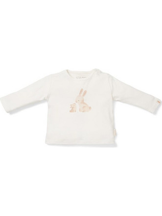Μπλουζάκι μακρυμάνικο Baby Bunny White - Little Dutch