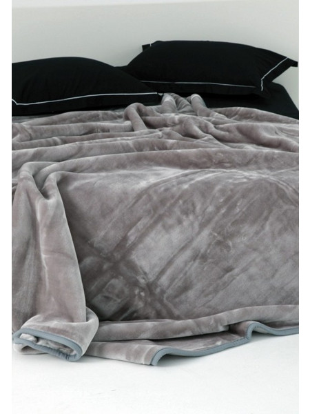 SB Home ΚΟΥΒΕΡΤΑ ΜΟΝΗ VELOUR 160X220 TYROL GREY (ΓΚΡΙ)