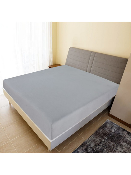 vidaXL Σεντόνι Διπλό Βαμβακερό με Λάστιχο 140x200 136204