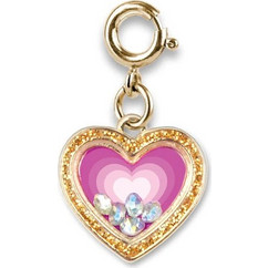 CHARM IT! GOLD HEART SHAKER CHARM CT02-08