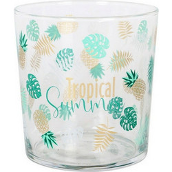 LAV Σετ Ποτήρια Νερού Γυάλινα Tropical Summers 340ml 6τμχ S2210355