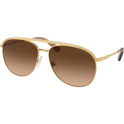 Swarovski SK7005 4004T5 Γυναικεία Γυαλιά Ηλίου Aviator Μεταλλικά Χρυσά με Καφέ Degradee Φακό