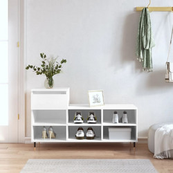 vidaXL Παπουτσοθήκη Ξύλινη Λευκή Μ102xΠ36xΥ60cm 831356