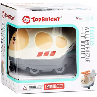 Παιδικό Puzzle Topbright Ξύλινο Helicopter 24 Κομμάτια