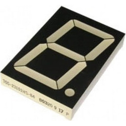 DISPLAY LED 1 ΨΗΦΙΟΥ 58.4mm HI ΚΟΚΚΙΝΟ ΑΝΟΔΟΥ 23101HS-B4 TOS Τεμάχια:5 01.021.0014