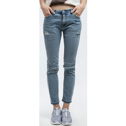 Cheap Monday Γυναικείο Τζιν Παντελόνι Boyfriend Εφαρμογή με Σκισίματα Μπλε 2881960