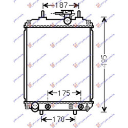 Ψυγειο 1.0 Βενζινη ΜΗΧΑΝΙΚΟ-ΑΥΤΟΜΑΤΟ (400x310) Subaru Justy 05- - 772006300