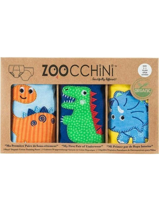 Zoocchini Παιδικό Σετ με Βρακάκια για Αγόρι Πολύχρωμα Jurassic Pals_ZOO700
