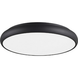 Φωτιστικό Κουζίνας Πλαφονιέρα Gap LED 50W 3000K 2750Lm IP20 Αλουμίνιο Ακρυλικό Μαύρο