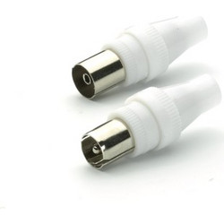 VIVANCO COAX PLUG SET FOR ANTENNA white