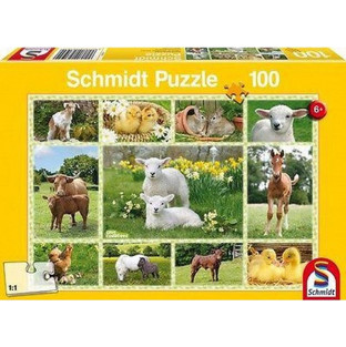 Παιδικό Puzzle Schmidt Ζωάκια Στη Φάρμα 100 Κομμάτια