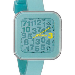Nixon Rocio Seafoam Γυναικείο Ρολόι με Γαλάζιο Καουτσούκ Λουράκι